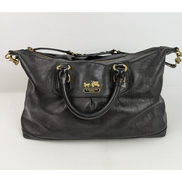 Coach Y2K Black Leather Shoulder Hobo Bag 12949